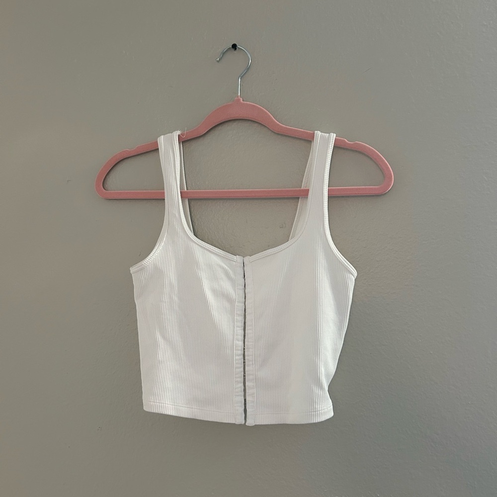 NEVER WORN Abercrombie & Fitch Cropped Tank Top with Hooks